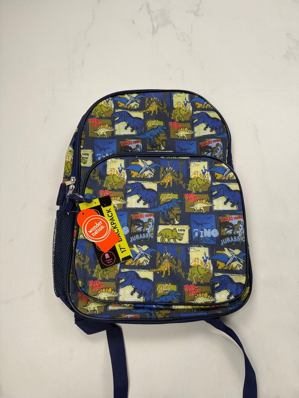 Wonder Nation Jurassic Backpack Navy 90S Retro - Boys